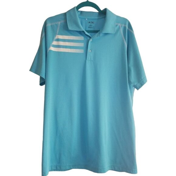 Adidas Adizero Golf Shirt Blue Size Large - Picture 1 of 7